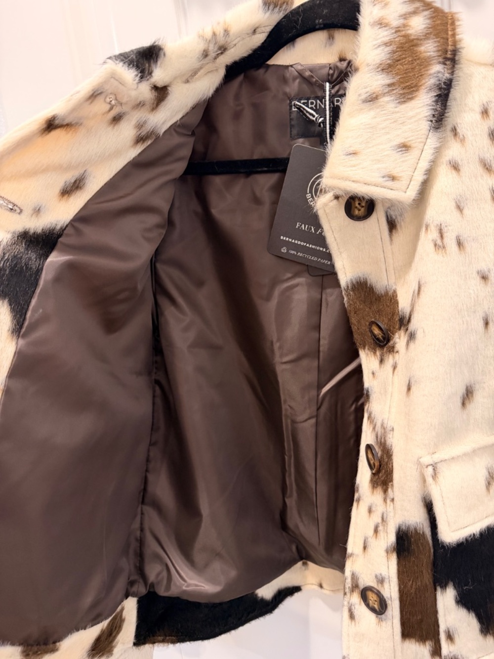Cow print coat - Picture 5 of 5